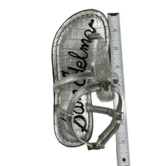 Sam Edelman | Silver & Gray Toddler Buckled Sandals Size 11 - Picture 7 of 7